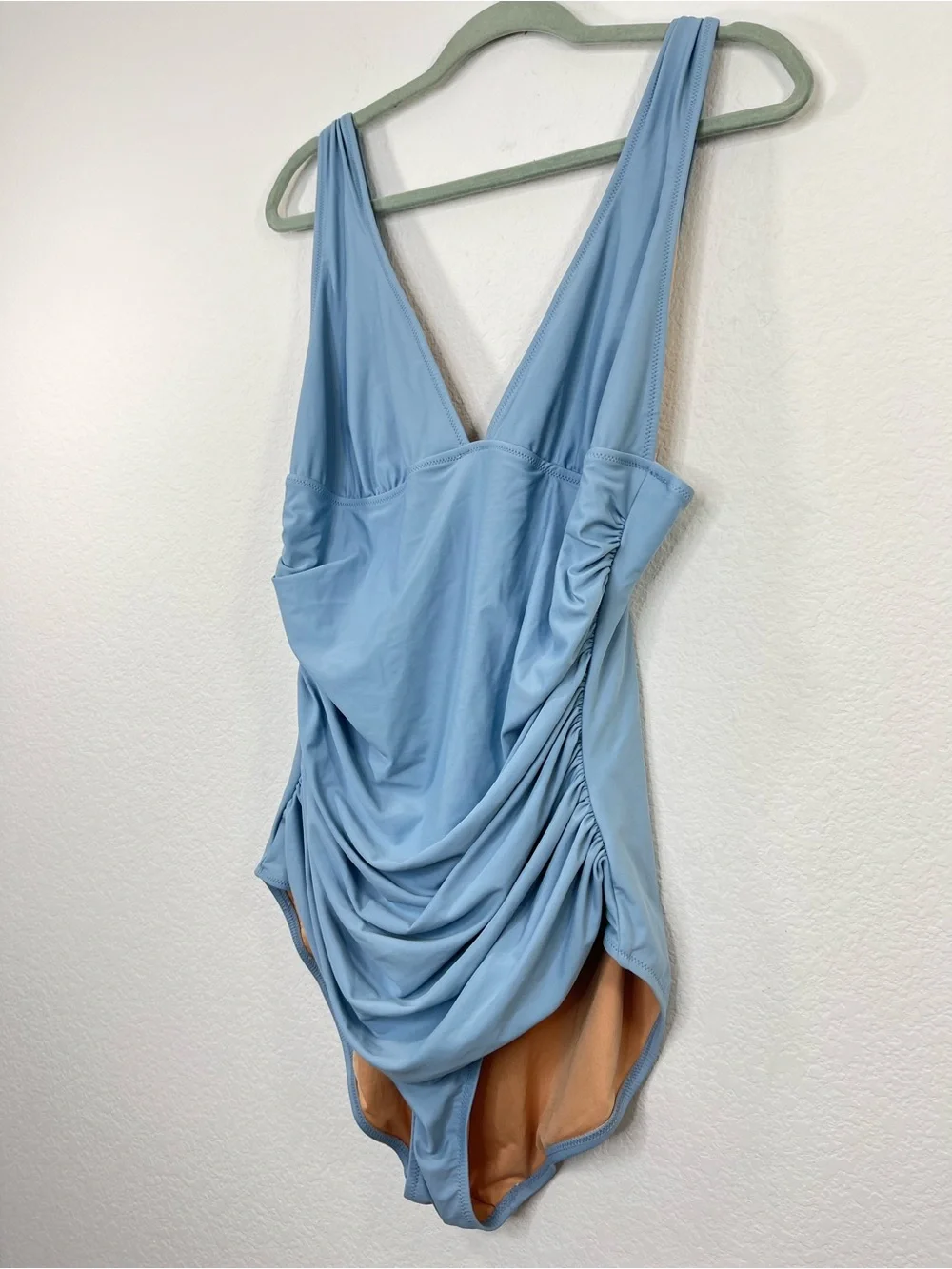 J. Crew Ruched V-neck one-piece swimsuit size 16 style BC140